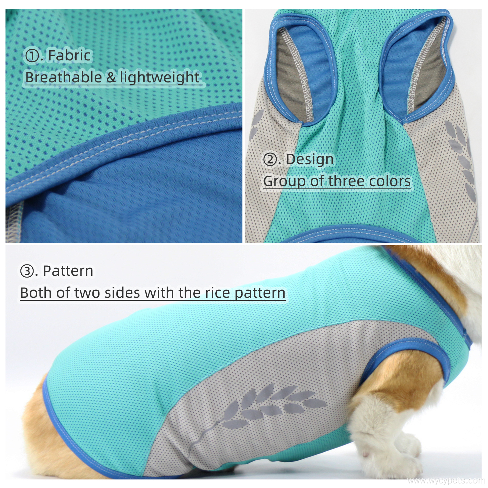 Summer Cooling Vest Breathable Dog Clothing