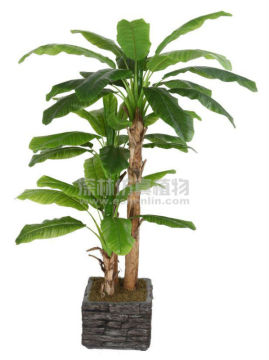 shenlin 2017 new multiple trunks artificial banana tree plants