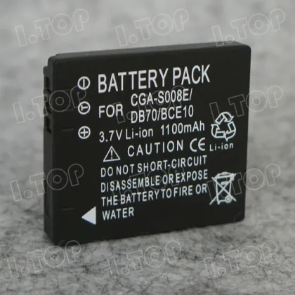 1100mAh DB70 / DMW-BCE10 / CGA-S008E Battery For Panasonic DMC-FX55 FX38 SDR-SW28