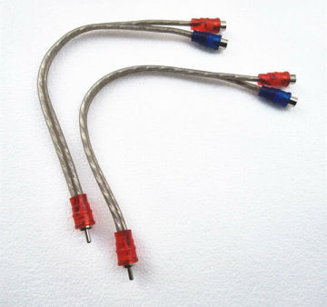 RCA Y Splitter Adapter - 2 Female to 1 Male Plug