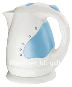 rotary style plastic electric kettle with cordless