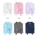 Women hotel bath robe custom fleece waffle robe