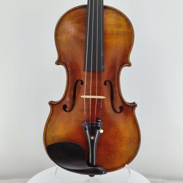 Violín de pintura al óleo flameado natural hecho a mano