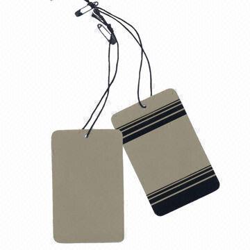 Kraft Paper Garment Hang Tags, Widely Used for Fashionable Accessories, Garment/Bags/Shoes