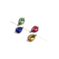 Glass Charms Colorful Water Drop Shape Pendant