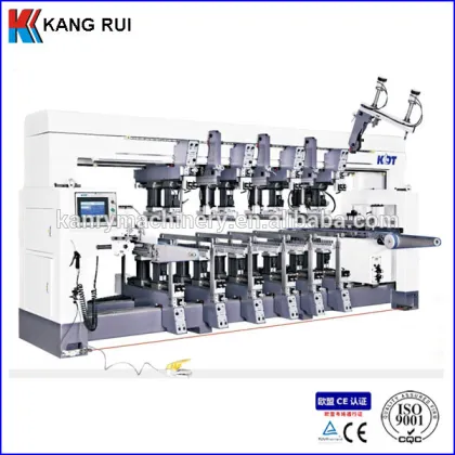 Wood working auto feeder multi drilling machine