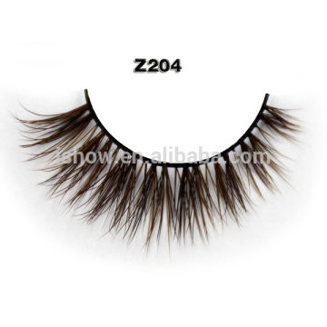 2016 best quality strip Purple brown color eyelash extension