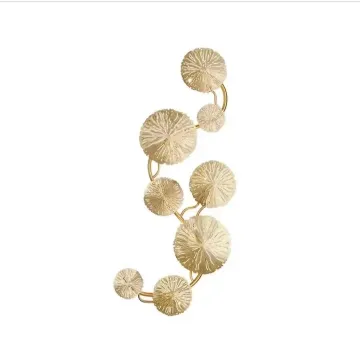 Luxury Modern Nordic Bedroom Bedside Light Stainless Leaf Wall Lamp for Hotel