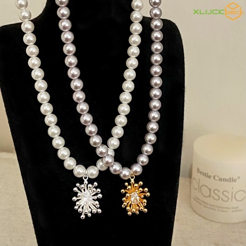 High Quality Pearl Bead Sun Necklace for Ladies