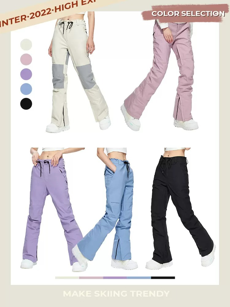 Ski pants women's veneer wear micro-large