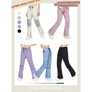 Ski pants women's veneer wear micro-large