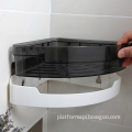 Plastic ABS and AS Material Shower Caddy Corner Shelf for Bathroom Wall Mount