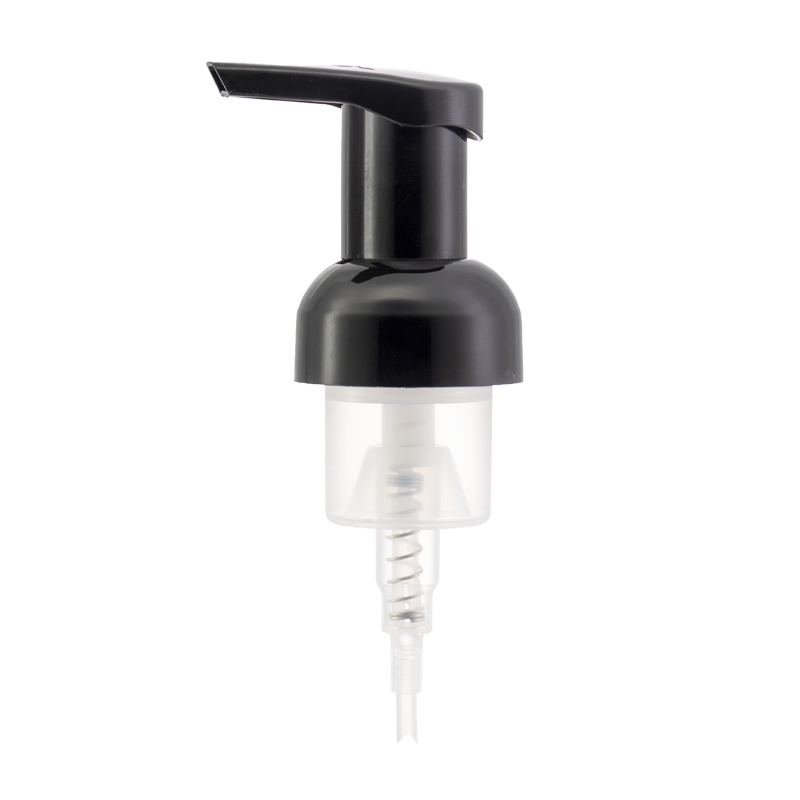 موزع مضخة صابون رغوي أسود ناعم مقاس 40 ملم