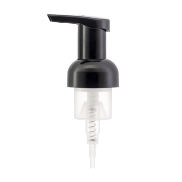 Distribuidor de bomba de sabão de espuma lisa preta 40MM
