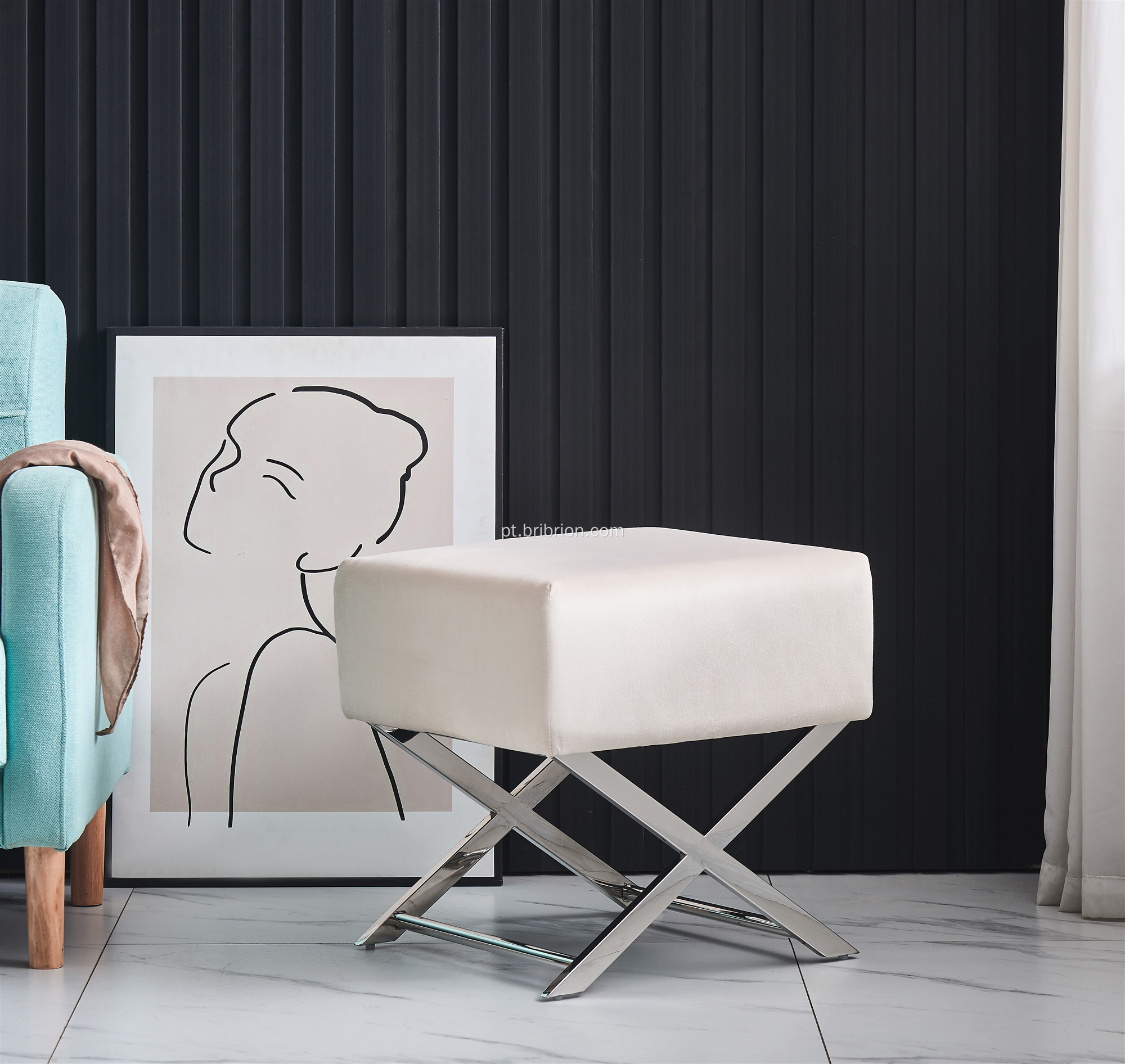 Moderno da sala de vivendas de aço inoxidável para casa