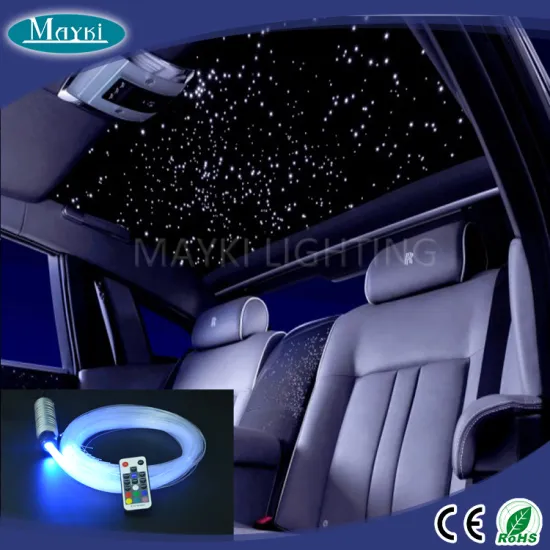 NEW mini car roof top cailing star light with RGB LED light source and fiber star cable