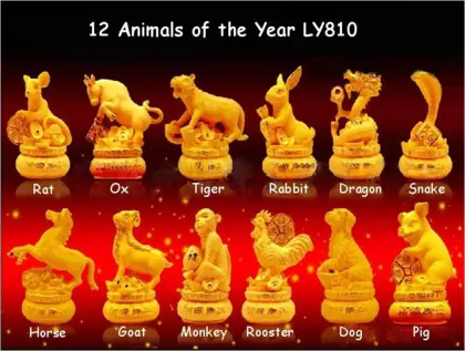 Gold Gift & Craft, 12 Animals of the Year, Chinese Zodiac