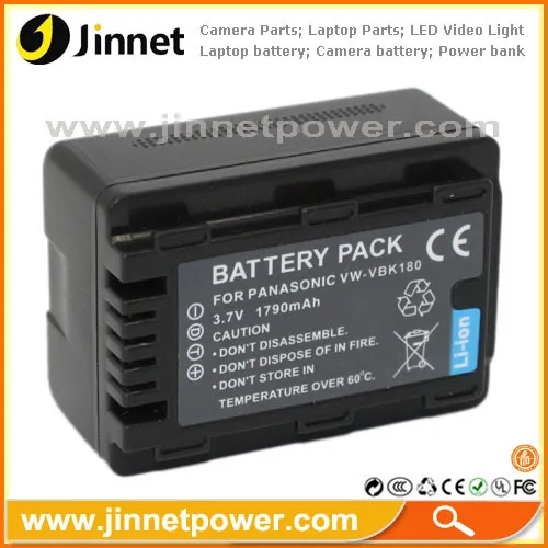 Battery Vbk180 Vw-vbk180 For Panasonic Sdx1 Tm55 Tm60 Sdr-h100 