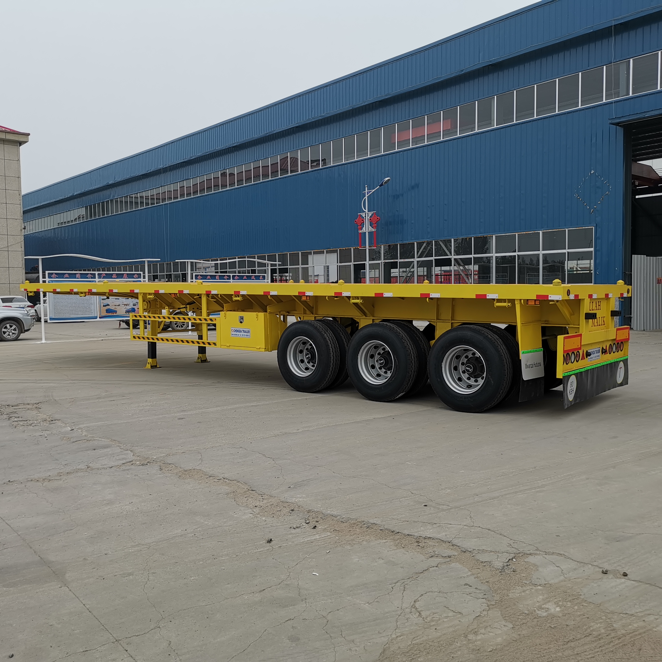flatbed container trailer