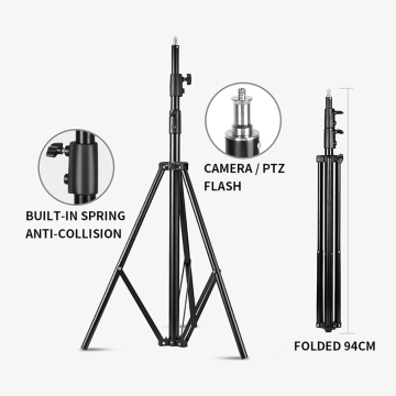 Soonpho 2.8m Photo Studio Live Stream Photography Tripod Aluminum Light Stand