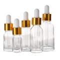 Luxury vacío La botella de vidrio de aceite esencial de aceite de personalización de la tapa de 5 ml a 150 ml para cosméticos Embalaje de suero para el cuidado de la piel