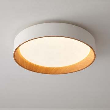 Modern Nordic Wooden Grain Ceiling Lamp LED for Bedroom and Dining Room