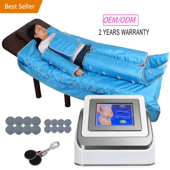 Professional 3-in-1 Presoterapia Pressotherapy Suit with EMS Pads for Lymphatic Drainage
