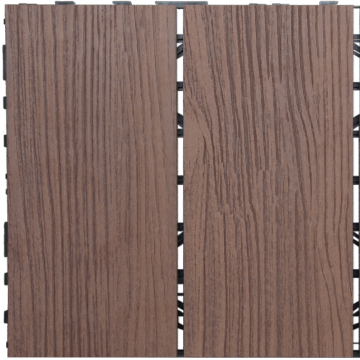 WPC Decking Teakholzholzböden - 3D -Getreide -Anti -Rutsch -Rotholz -Plastikverbund für Outdoor -Garten