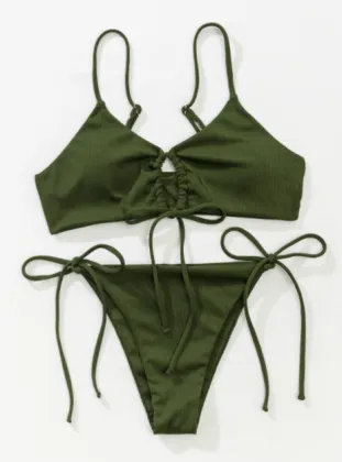 bikini sexy ice silk swimsuit hot spring beach