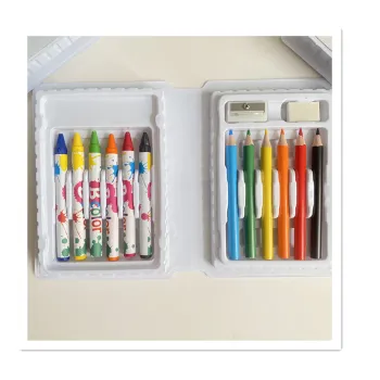 Colorful Mini Art Set: Pencils, Crayons & Accessories for Kids - Low Price Drawing Kit
