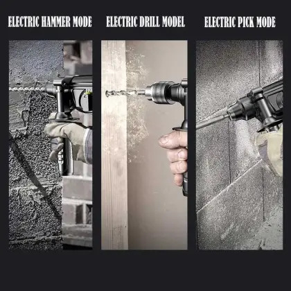 High Efficiency High Power Lightweight Multifunctional Electric Hammer