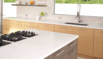 Prefab Popular White Color Quartz Countertop Wholesale For Kitchen