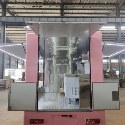 Mobile Kitchen Serving Fresh Salads and Snacks