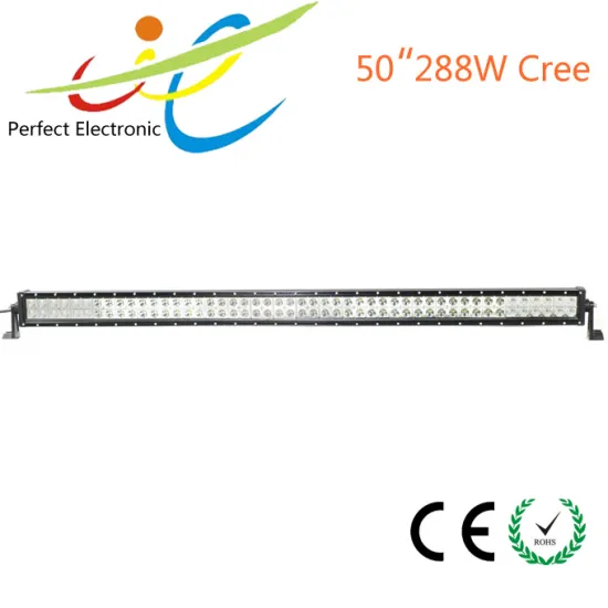 Best wholesale 50inch 288w CREE spot/flood/combo double row led light bar
