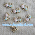 European Style Oil Drop Honeybee Metal Beads Pendants For Jewellery Making