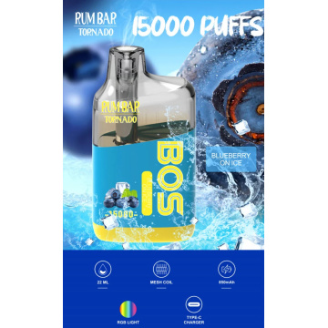 Rum Bar 15000puffs vapes jetables 22 ml e-liquide