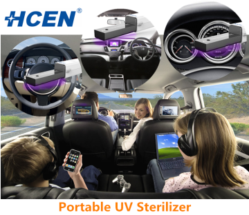 Mini Size Handheld UV-C Sterilizer / Sanitizer For Car Sterilization