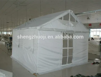 white canvas family tents