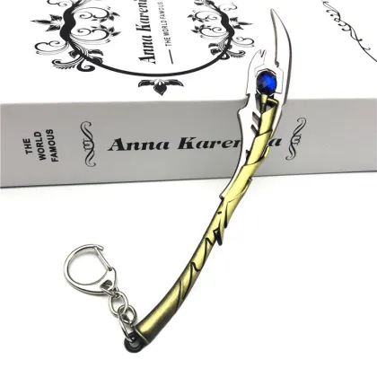 Rocky Mace Key Chain: Soul Jewel Mace Pendant Marvel Trinket