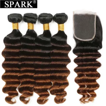 SPARK Deep Wave brazilian hair bundles, brazilian hair, virgin mink brazilian hair bundles