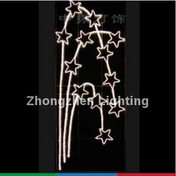 Christmas motif LED pole mounted motif  light rope light