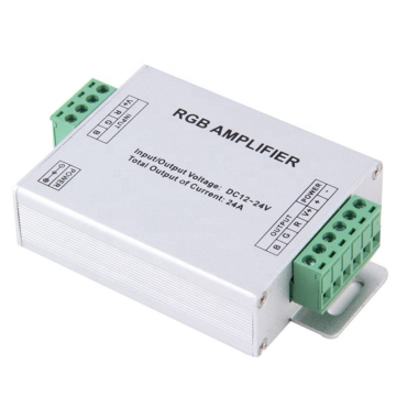 Amplificateur RVB à LED 24A pour DC12-24V 5050/3528 RVB LED STRIP Lights Controller