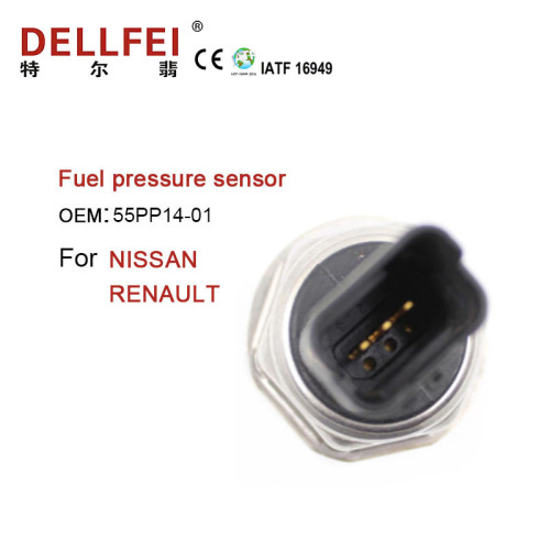 Sensor de presión del riel de combustible del automóvil 55pp14-01 para Nissan