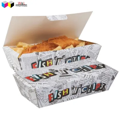 Food Grade Paper Lunch Meal Go-To Box