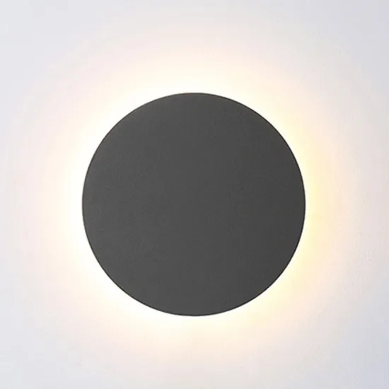 8W Round and Square back-lit led wall light