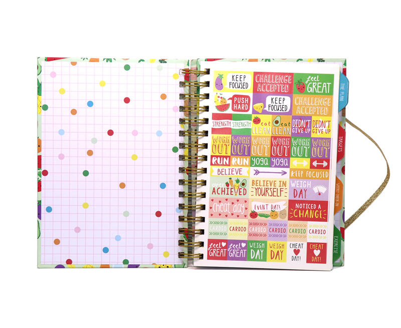 Custom 2022 2021 Daily Printing Design Schedule Spiral Planner Notebook Book Agenda Journal Logo