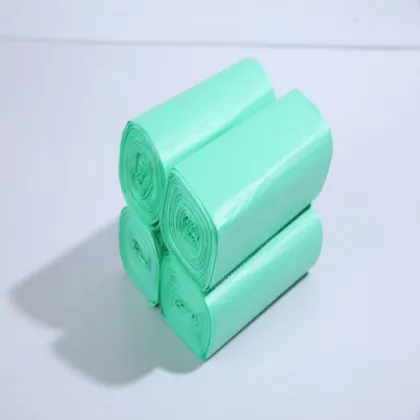 Green 100%biodegradable cornstarch plastic trash bags