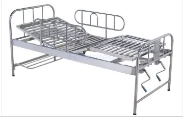 Manual stainless steel adjustment bed