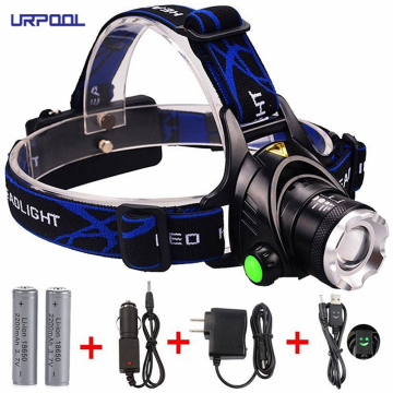 90 Degree Rotating T6 LED Headlamp - 3 Modes Multifunction Bicycle Light
