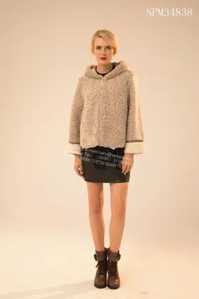 Short Winter Lady Merino Shearling Jacket